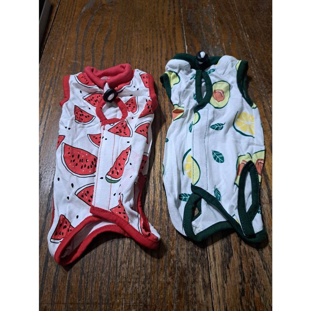 New Small Dog 6pc Sleeveless Summer Rompers Shirts PJs Jumpsuits - Picture 2 of 4